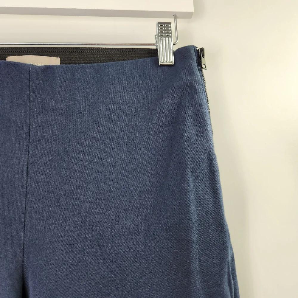 Everlane Blue Cropped Trousers Pants - Picture 2 of 8